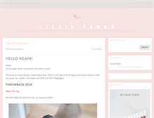 Tablet Screenshot of lizzieparra.com